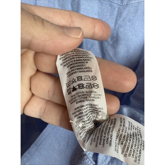 Primark Men’s Blue Long Sleeve Dress Shirt Slim Fit  Size Medium NWT - Picture 8 of 8